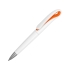 Ручка шариковая Swansea, белый/оранжевый, черные чернила, белый/оранжевый, пластик