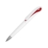 Ручка шариковая Swansea, белый/красный, черные чернила, белый/красный, пластик