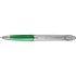 Ручка шариковая «Призма», белый/зеленый, белый/зеленый, пластик