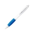 Шариковая ручка Nash, белый/аква/серебристый, абс пластик