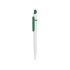 Ручка шариковая Этюд, белый/зеленый, белый/зеленый, пластик