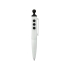 Ручка шариковая «Clic Pen», белый/черный, белый/черный, аБС пластик
