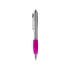 Шариковая ручка Nash, розовый/серебристый, абс пластик