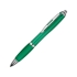 Ручка пластиковая шариковая Nash, зеленый, синие чернила, зеленый/серебристый, абс пластик