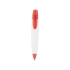 Ручка шариковая Флагман, белый/красный, белый/красный, пластик