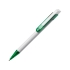 Ручка шариковая «Бавария» белая/зеленая, белый/ зеленый, пластик