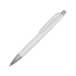 Ручка пластиковая шариковая Gage, белый, белый/серебристый, пластик