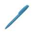 Шариковая ручка Coral Gum  с прорезиненным soft-touch корпусом и клипом., голубой, голубой, пластик