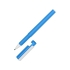 Ручка пластиковая шариковая трехгранная «Nook» с подставкой для телефона в колпачке, голубой/белый, голубой, пластик
