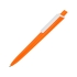 Ручка пластиковая трехгранная шариковая Lateen, оранжевый/белый, оранжевый/белый, пластик