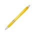 Шариковая полупрозрачная ручка Turbo с резиновой накладкой, желтый, желтый, абс пластик