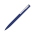Ручка шариковая пластиковая Bon с покрытием soft touch, темно-синий, темно-синий, пластик