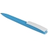 Ручка пластиковая soft-touch шариковая Zorro, голубой/белый, голубой/белый, пластик с покрытием soft-touch