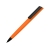 Ручка пластиковая soft-touch шариковая «Taper», оранжевый/черный