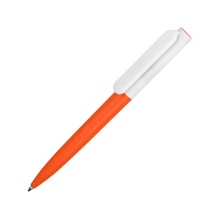 Ручка пластиковая шариковая «Umbo BiColor», оранжевый/белый