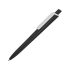 Ручка пластиковая трехгранная шариковая Lateen, черный/белый, черный/белый, пластик