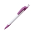 Ручка шариковая «Тироль», белый/фиолетовый, белый/фиолетовый, пластик
