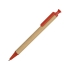 Ручка шариковая «Эко», бежевый/красный, бежевый/красный, картон/пластик