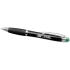 Светящаяся шариковая ручка Nash со светящимся черным корпусом и рукояткой, зеленый, черный/серебристый/зеленый, абс пластик