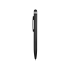 Ручка-стилус пластиковая шариковая Poke, черный, черный, пластик