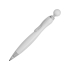 Шариковая ручка Naples, белый/прозрачный, аБС пластик