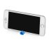 Ручка пластиковая шариковая трехгранная «Nook» с подставкой для телефона в колпачке, голубой/белый, голубой, пластик