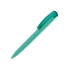 Ручка шариковая трехгранная UMA TRINITY K transparent GUM, soft-touch, морская волна, морская волна, пластик с покрытием soft-touch