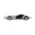 Ручка шариковая «Сан-Марино» в форме автомобиля с открывающимися дверями и инерционным механизмом движения, серебристая, серебристый/черный, пластик