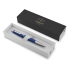 Ручка шариковая Parker Vector Standard K01 Blue CT, синий, синий/серебристый, пластик. отделка- полированная нержавеющая сталь