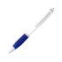 Шариковая ручка Nash, белый/ярко-синий/серебристый, абс пластик