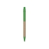 Ручка картонная шариковая Эко 3.0, зеленый, светло-коричневый/зеленый, картон/пластик