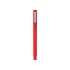 Ручка шариковая пластиковая Quadro Soft, квадратный корпус с покрытием софт-тач, красный, красный, пластик с покрытием soft-touch