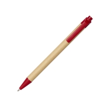Шариковая ручка Berk из переработанного картона и кукурузного пластика, красный