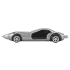 Ручка шариковая «Сан-Марино» в форме автомобиля с открывающимися дверями и инерционным механизмом движения, серебристая, серебристый/черный, пластик