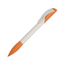 Ручка шариковая Senator модель Hattrix Basic, белый/оранжевый