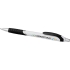 Шариковая ручка Turbo в белом корпусе, черный, белый/черный/серебристый, абс пластик