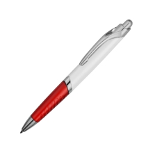 Ручка шариковая «Призма», белый/красный