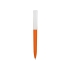 Ручка пластиковая soft-touch шариковая «Zorro», оранжевый/белый, оранжевый/белый, пластик с покрытием soft-touch