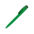 Ручка шариковая трехгранная UMA TRINITY K transparent GUM, soft-touch, зеленый, темно-зеленый, пластик с покрытием soft-touch