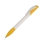 Ручка шариковая Senator модель Hattrix Basic, белый/желтый