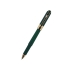 Ручка пластиковая шариковая Monaco, 0,5мм, синие чернила, зеленый, зеленый/золотистый, пластик с покрытием silk-touch/металл