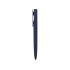 Ручка пластиковая шариковая C1 софт-тач, темно-синий, черный, темно-синий, пластик с покрытием soft-touch