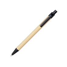 Шариковая ручка Berk из переработанного картона и кукурузного пластика, черный