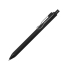 Ручка пластиковая шариковая Clip, софт-тач, черный, черный, пластик/металл