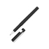 Ручка пластиковая шариковая трехгранная «Nook» с подставкой для телефона в колпачке, черный/белый, черный, пластик