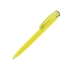 Ручка шариковая трехгранная UMA TRINITY K transparent GUM, soft-touch, желтый, желтый, пластик с покрытием soft-touch