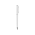 Ручка шариковая Наварра, белый, белый матовый/серебристый, пластик/металл