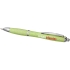 Шариковая ручка Nash из пшеничной соломы с хромированным наконечником, зеленый, зеленый, абс-пластик, пшеничная солома