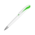 Ручка шариковая Swansea, белый/зеленый, черные чернила, белый/зеленый, пластик