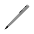 Ручка пластиковая soft-touch шариковая «Taper», серый/черный, серый/черный, пластик